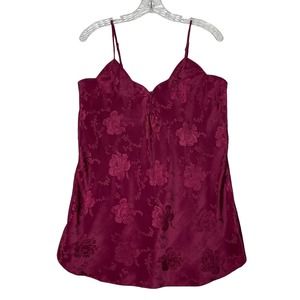 Morgan Taylor Intimates Vintage Chemise Nightgown Purple Satin Size Medium M